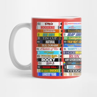 Sports Movies VHS Stacks Mug